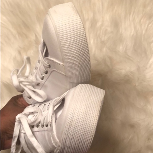 Boden Flatform Sneakers White Size 8 1/2 (40) - Picture 6 of 8